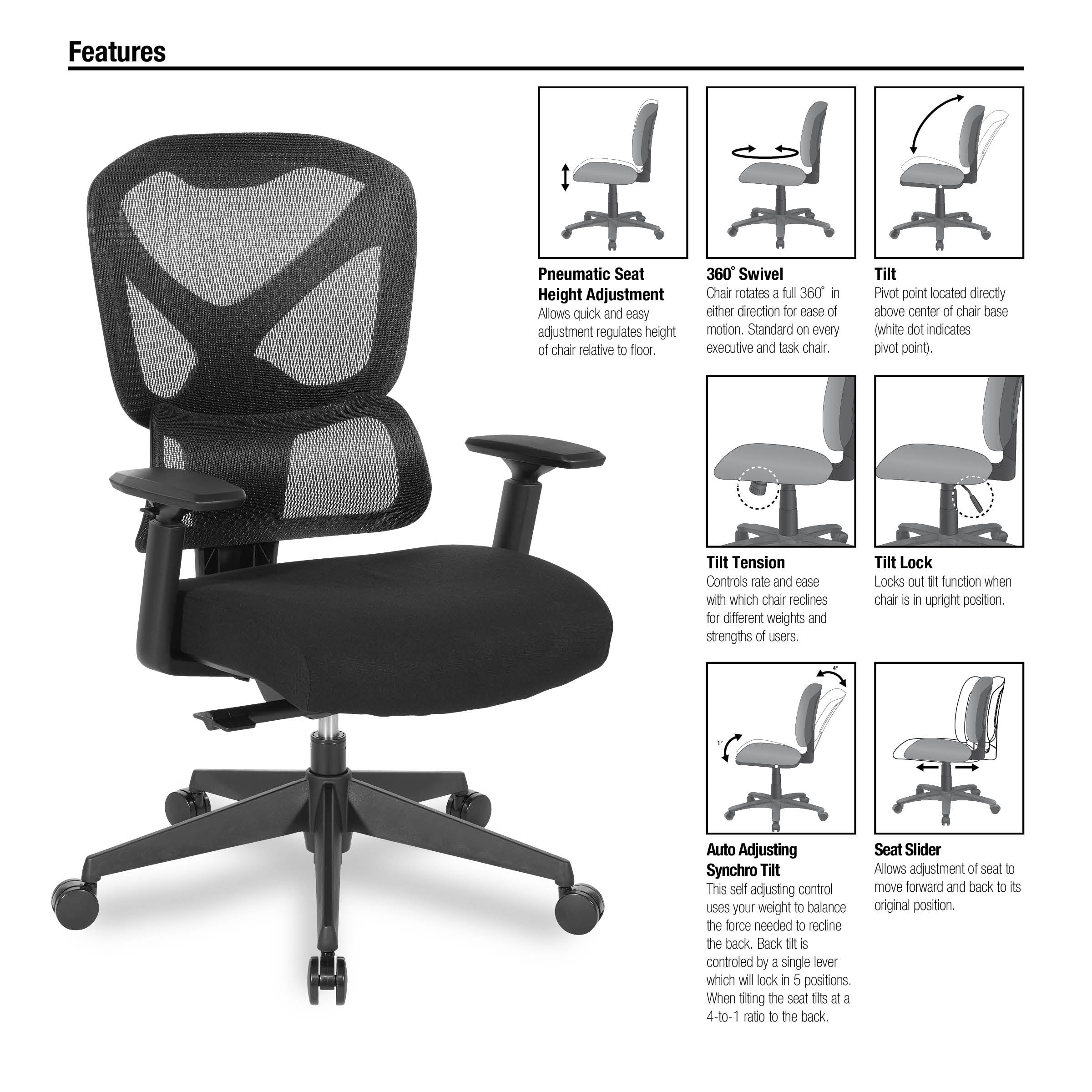 Mesh Back Manager’s Chair