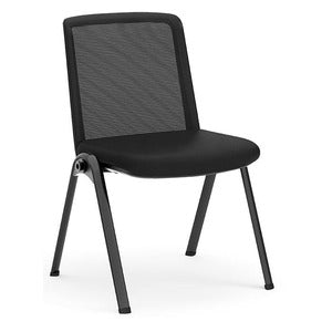 N9NE Node Stackable Mesh Guest Chair, Black (82581)