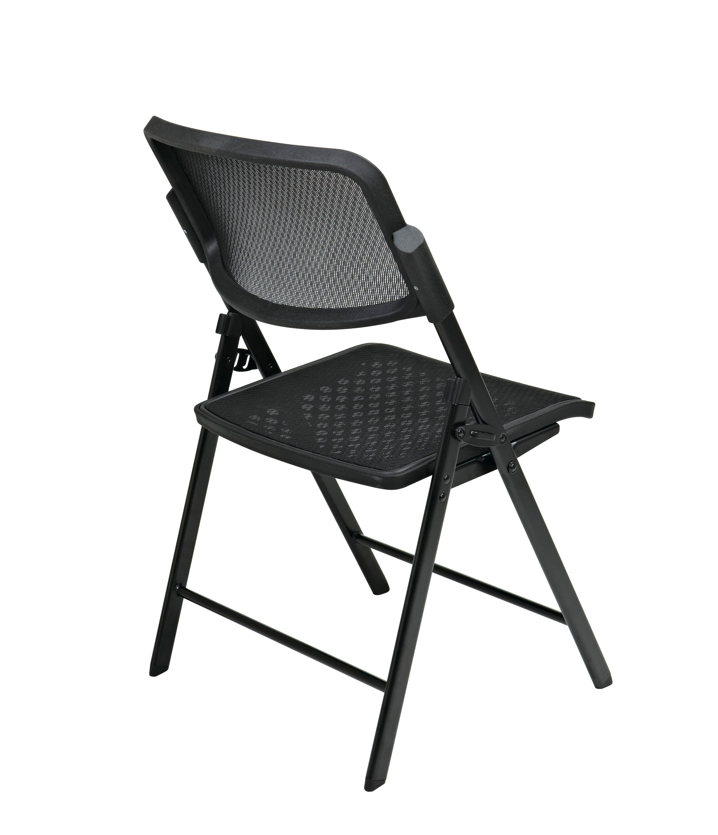Deluxe Folding Chair With Black ProGrid® Seat and Back