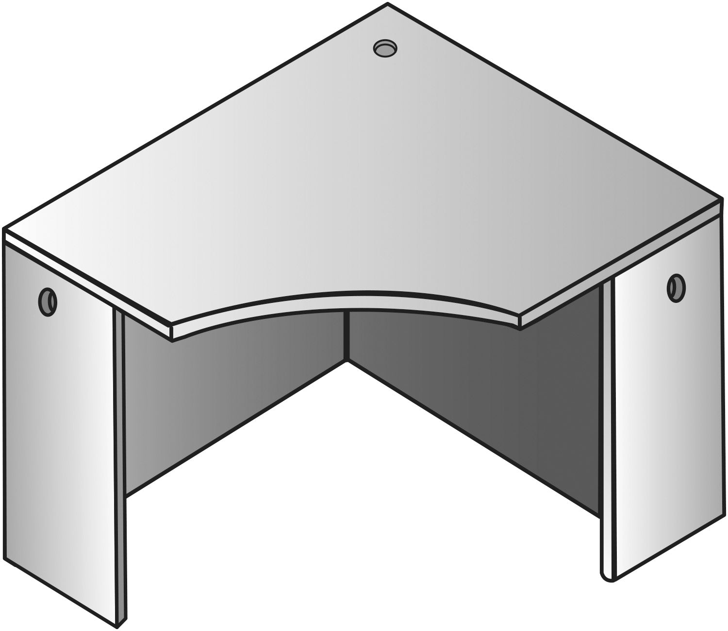 Corner Desk Shell, 42 x 24