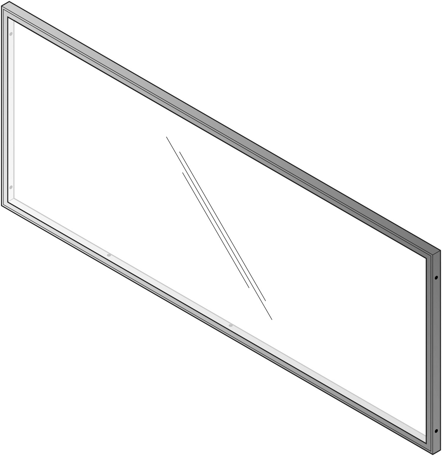 Napa Glass Modesty Panel, Fits Nap89 & Nap01 & NAP101