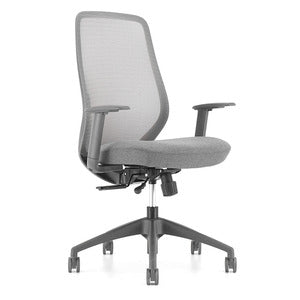 N9NE Konfurb AX Mid-Back Basic Mesh Chair, Gray (97044)