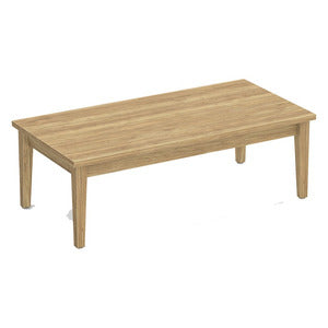 N9NE Classic Laminate Coffee Table 48" x 24" with Wood Base (PL219) - Aspen