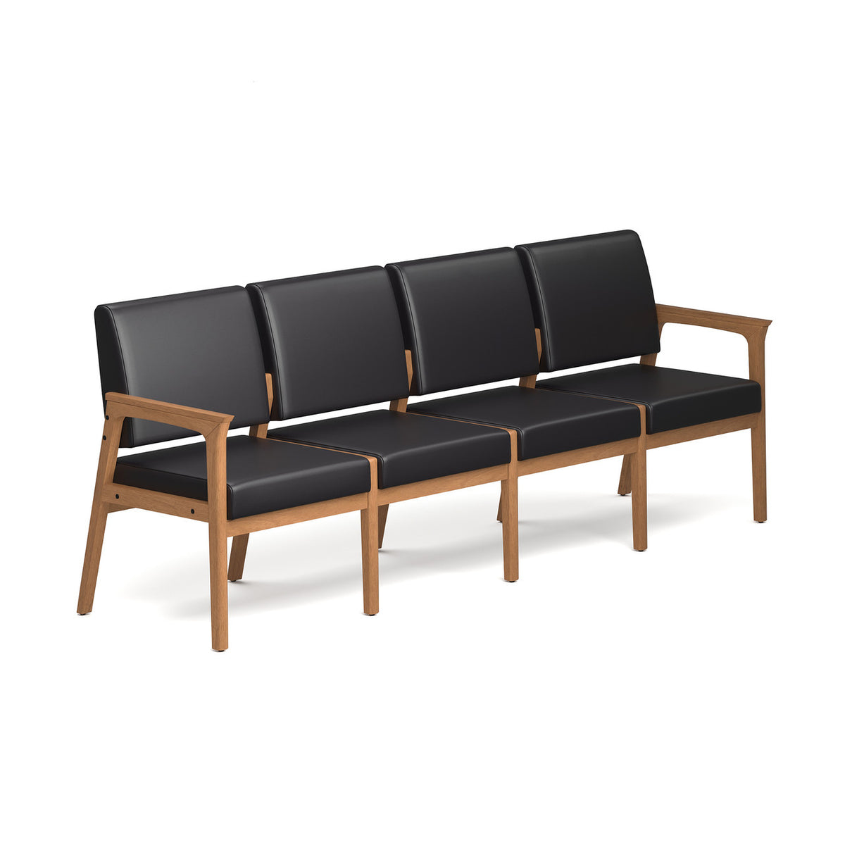 OfficeSource Aiden 4-Seater with Half Arm (OSGS4019)
