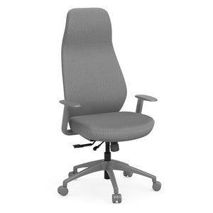 N9NE Empire Charcoal Fabric High Back Executive Chair (58111)