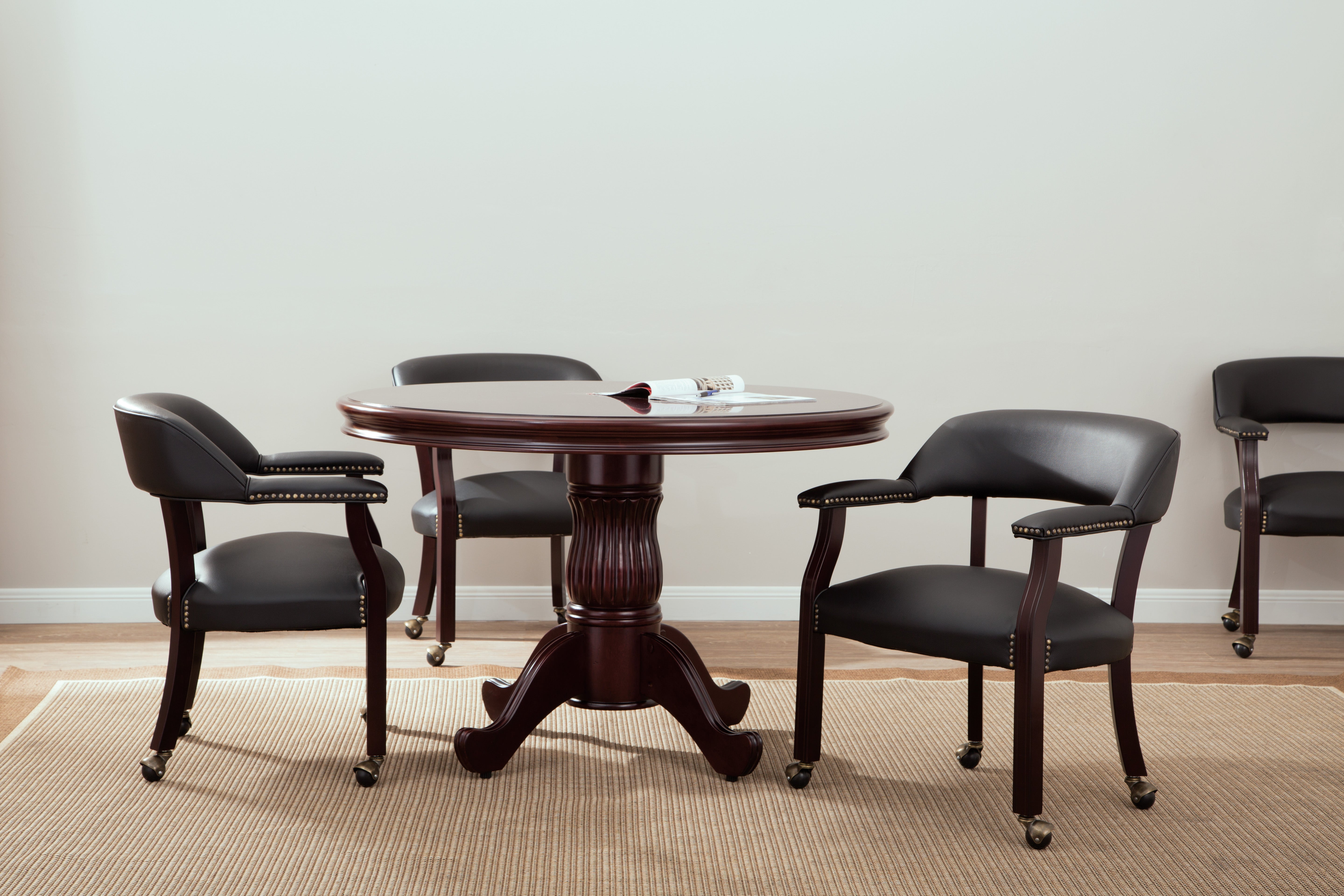 Townsend Round Table with Queen Anne Base 48"Dia. X 30"H