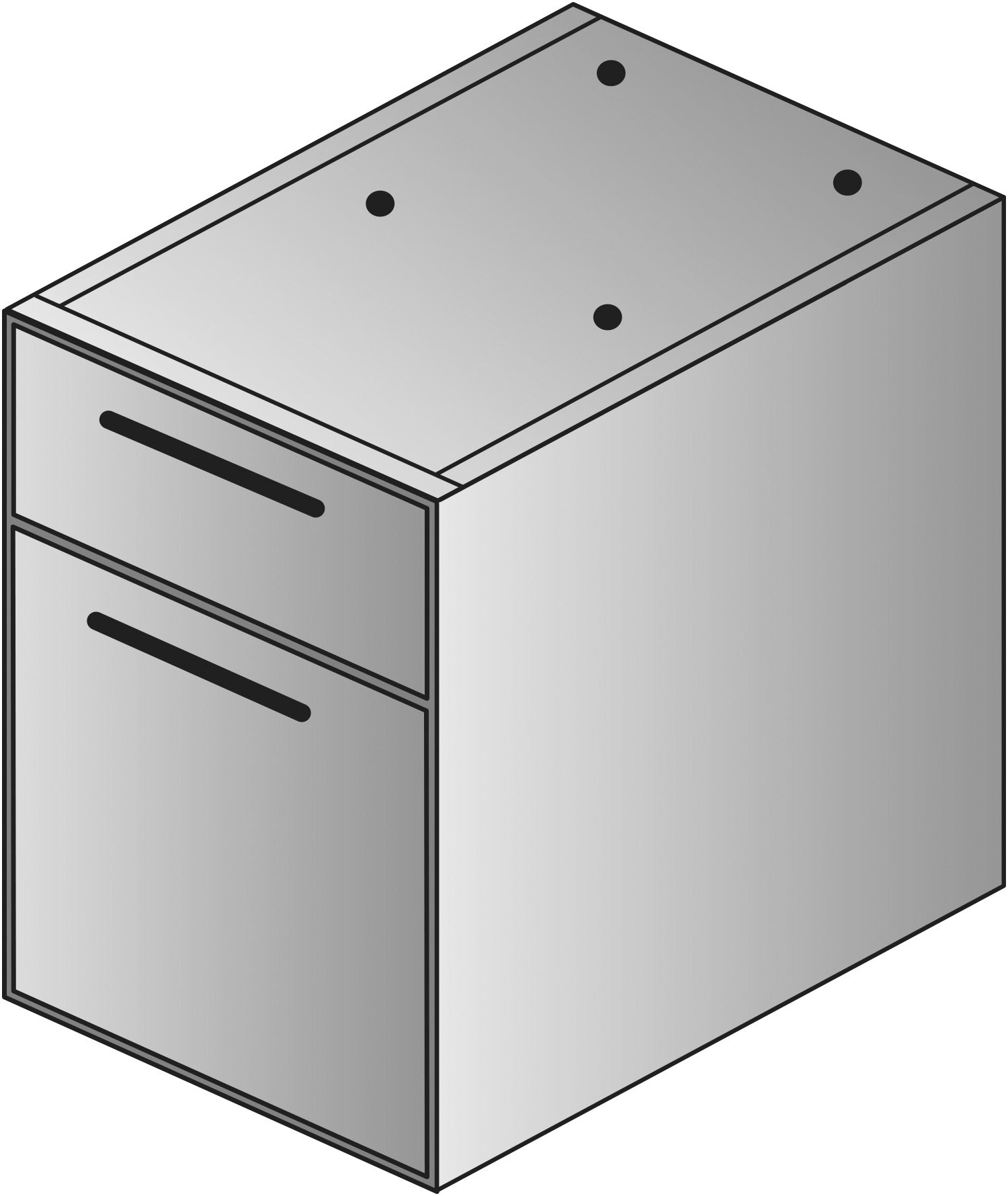 Napa Box/File Hanging Pedestal, 22"D