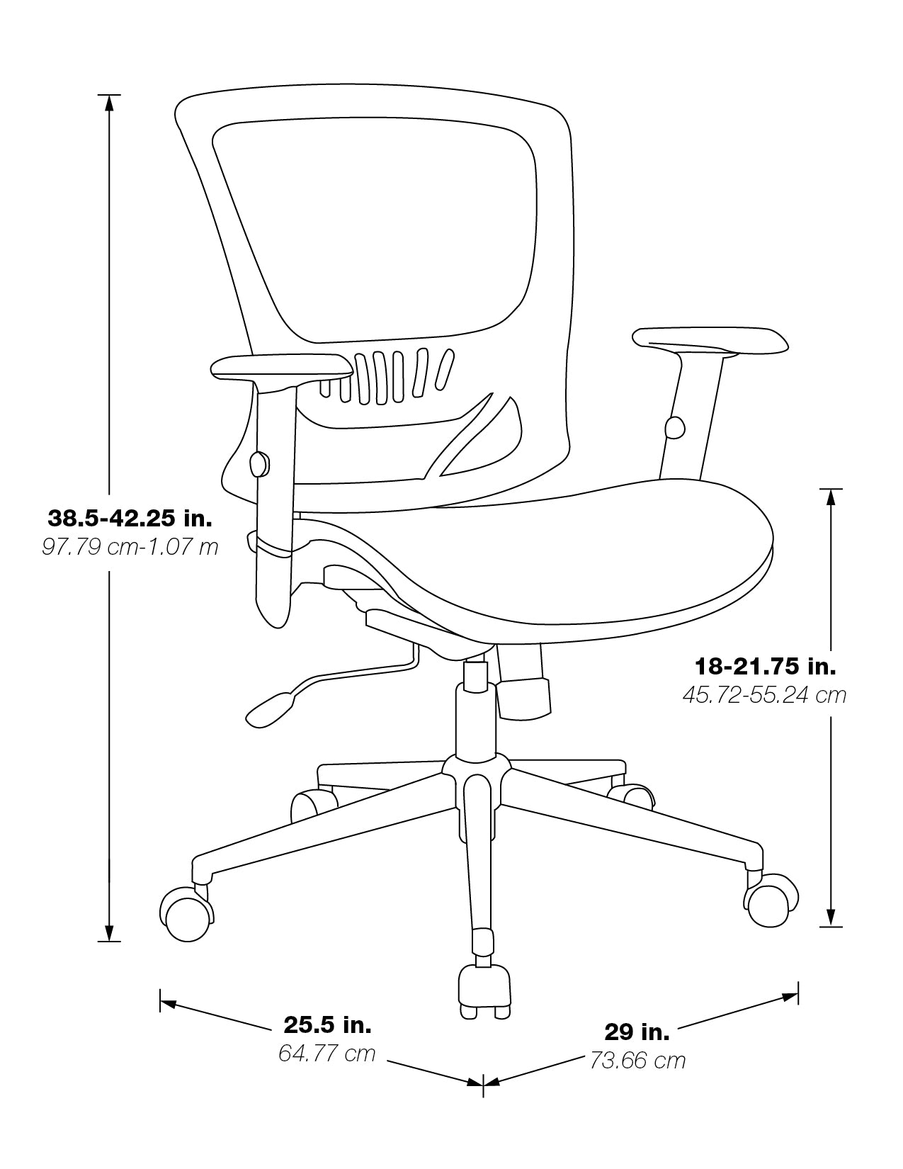 Mesh Back and Seat Task Chair