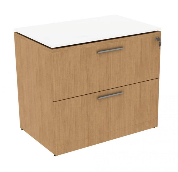 Corp Design 2 Drawer Lateral File Cabinets with Glass Top – view 1