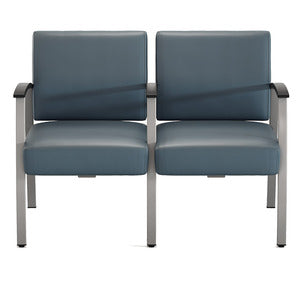 N9NE Vitality Medical Chairs with Shared Full Arms, Slate Blue (CHK32602)
