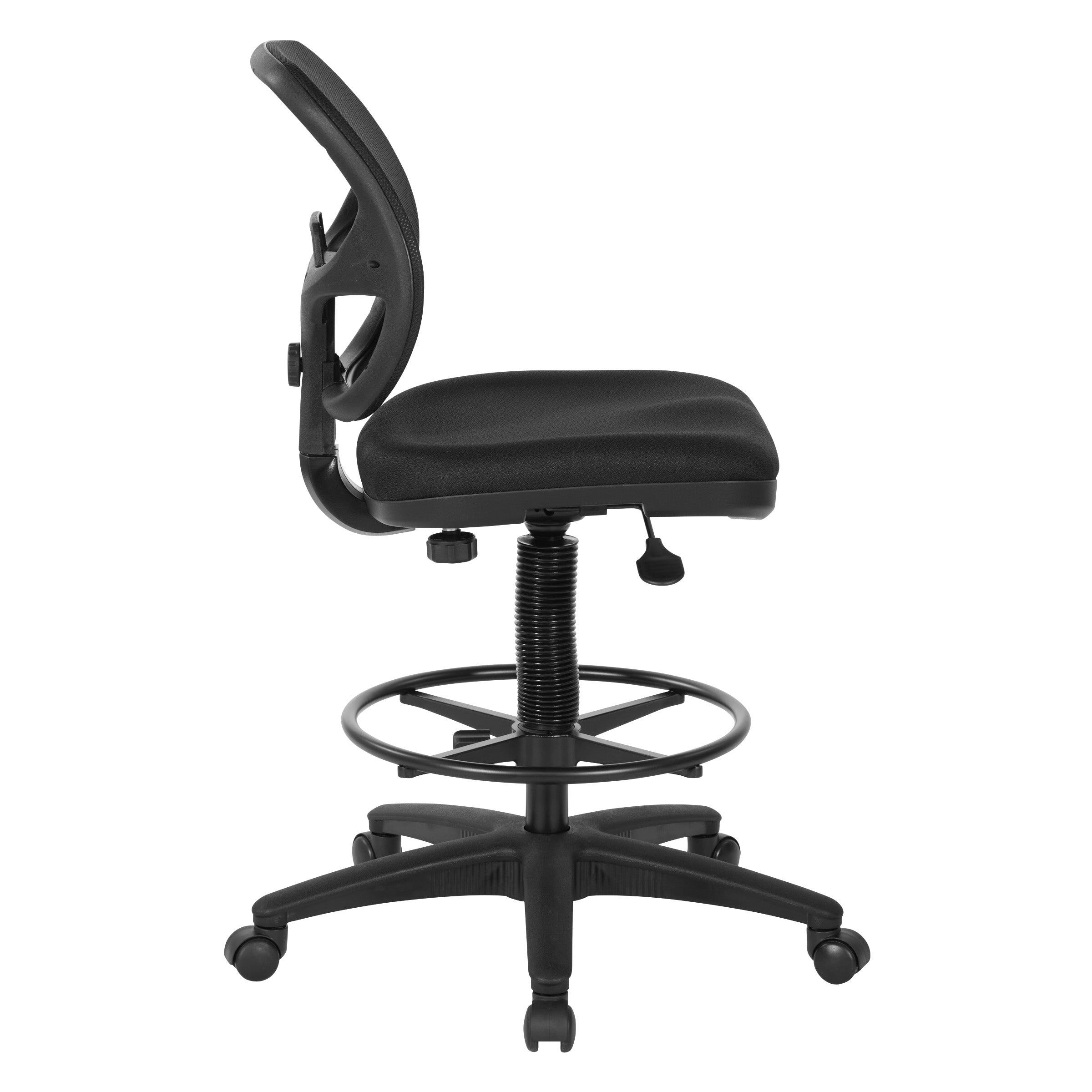 Deluxe Mesh Back Drafting Chair with 18" Diameter Foot ring