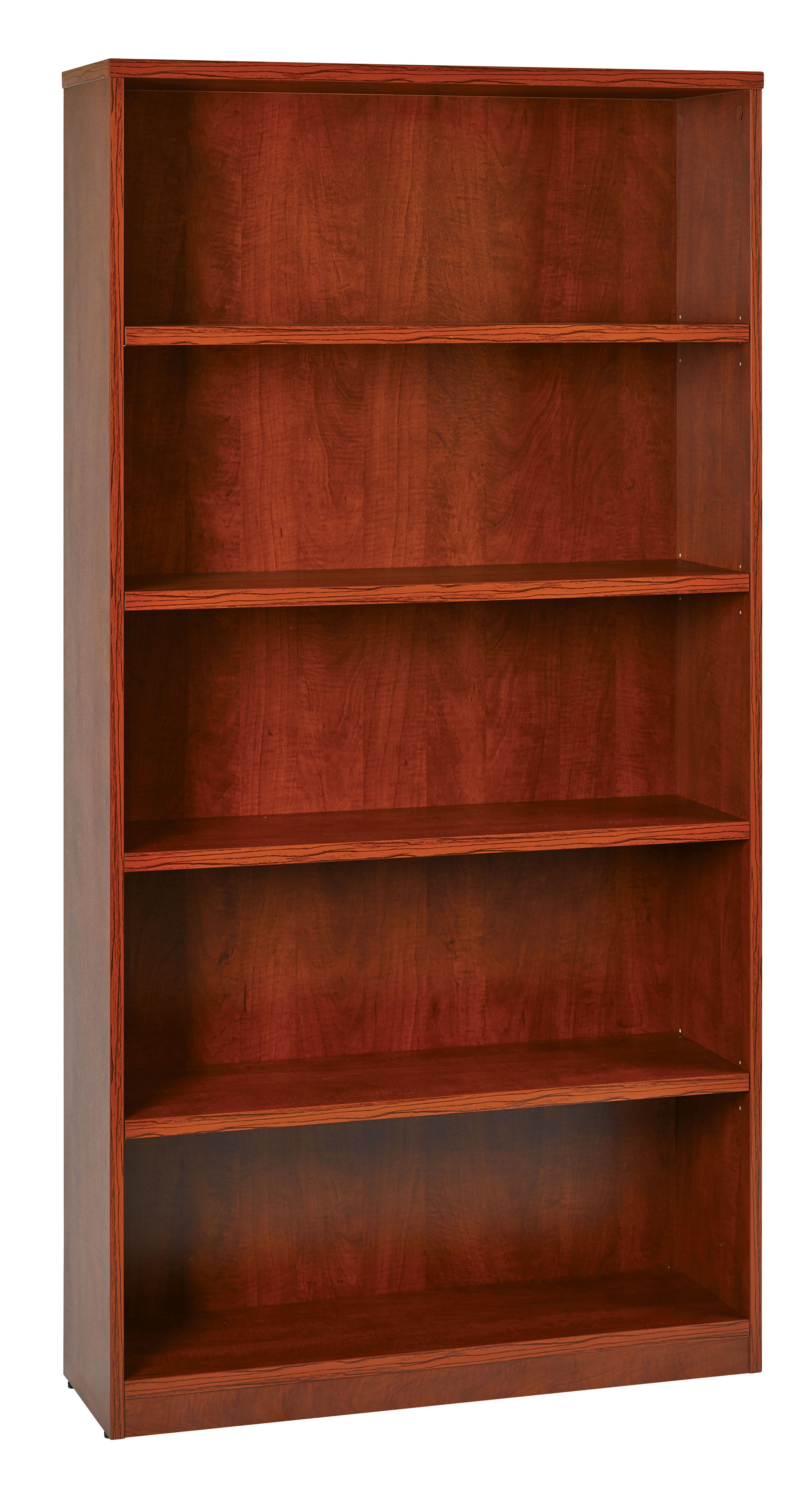 36Wx12Dx72H 5-Shelf Bookcase with 1" Thick Shelves -