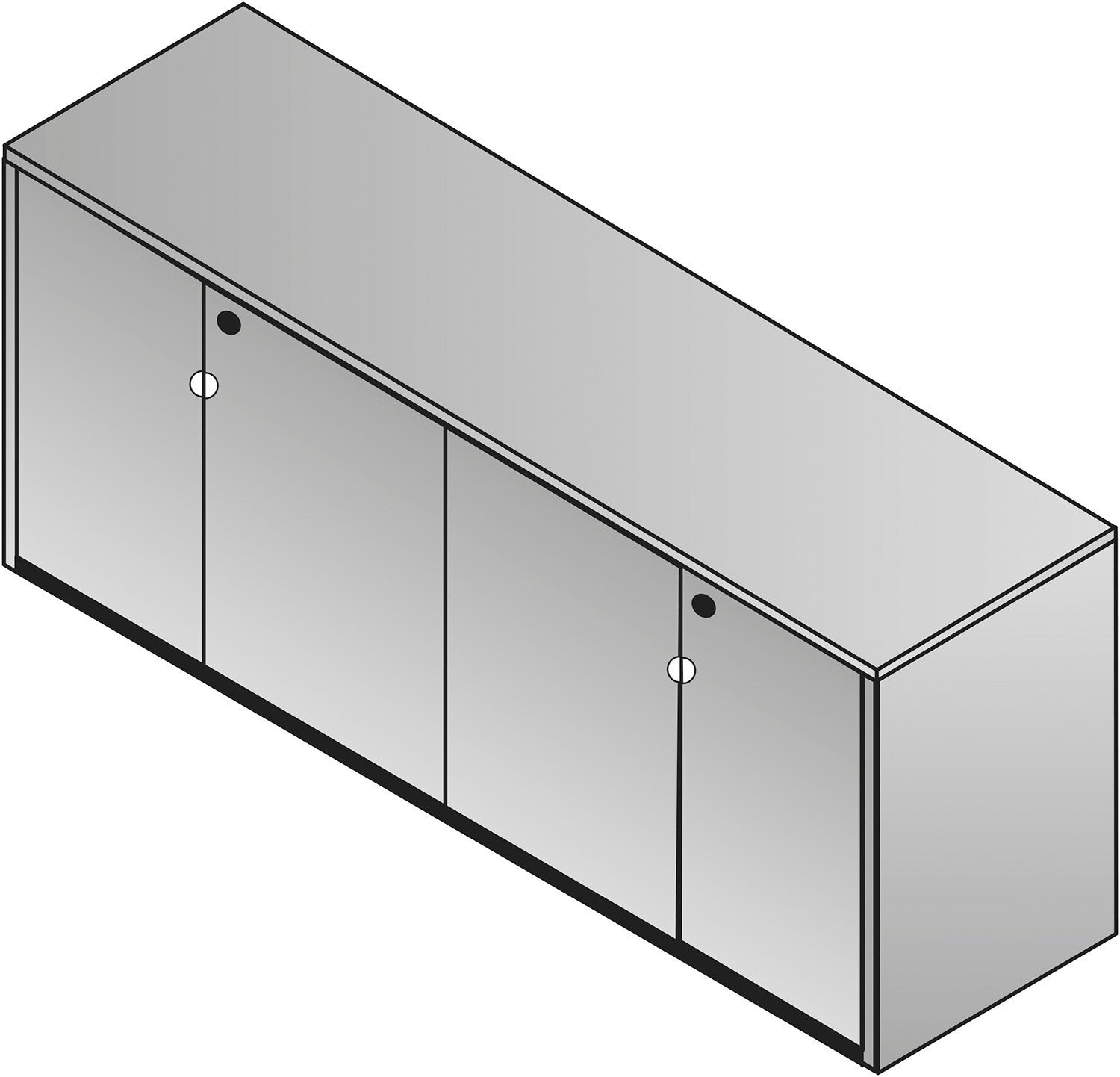 Kenwood 4 Door Credenza 72”X20”X29”