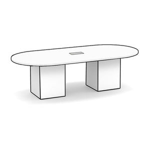N9NE Racetrack Conference Table with Cube Base, 8'-20'