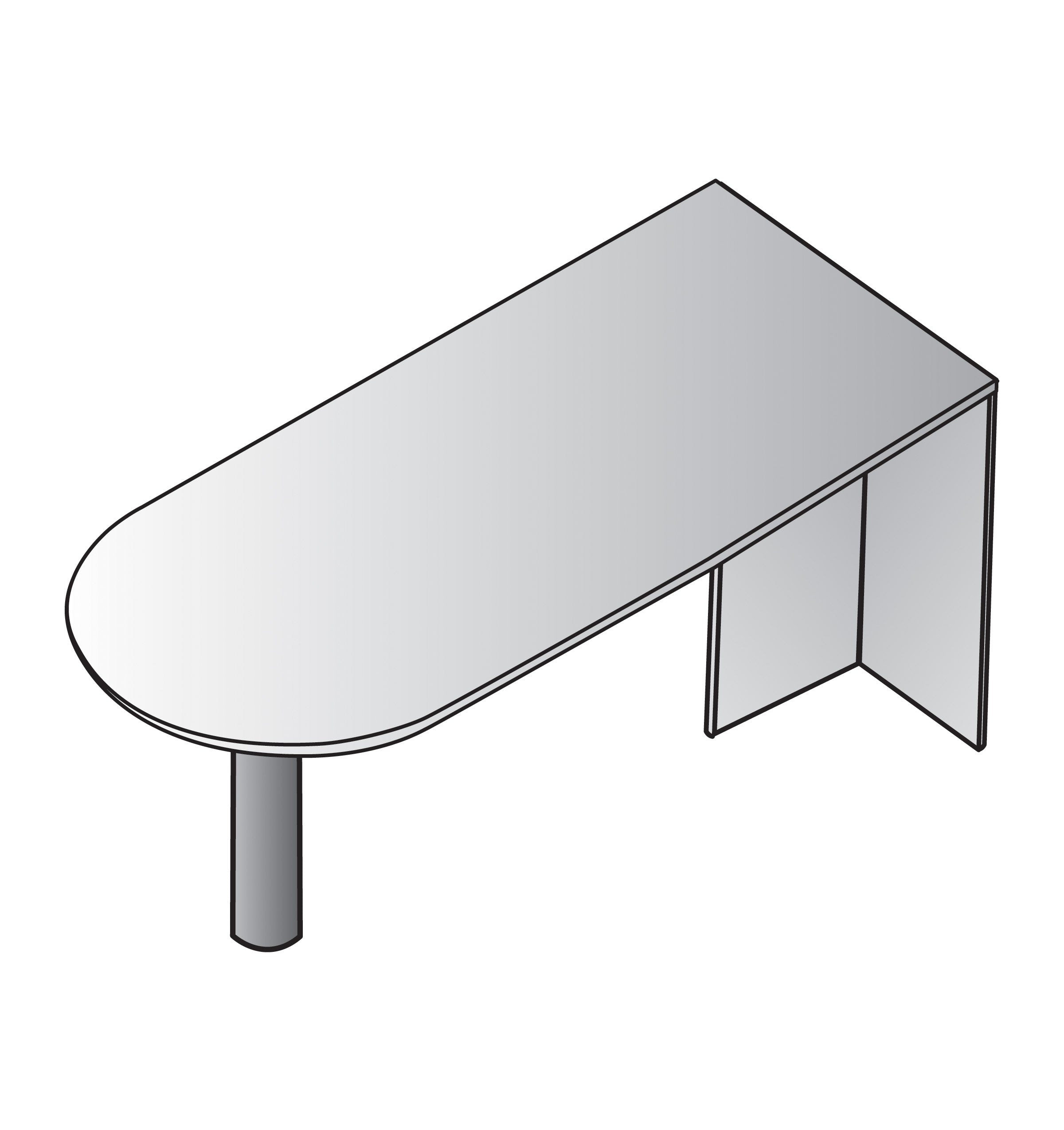Napa 71x36 Bullet Top & Base Table