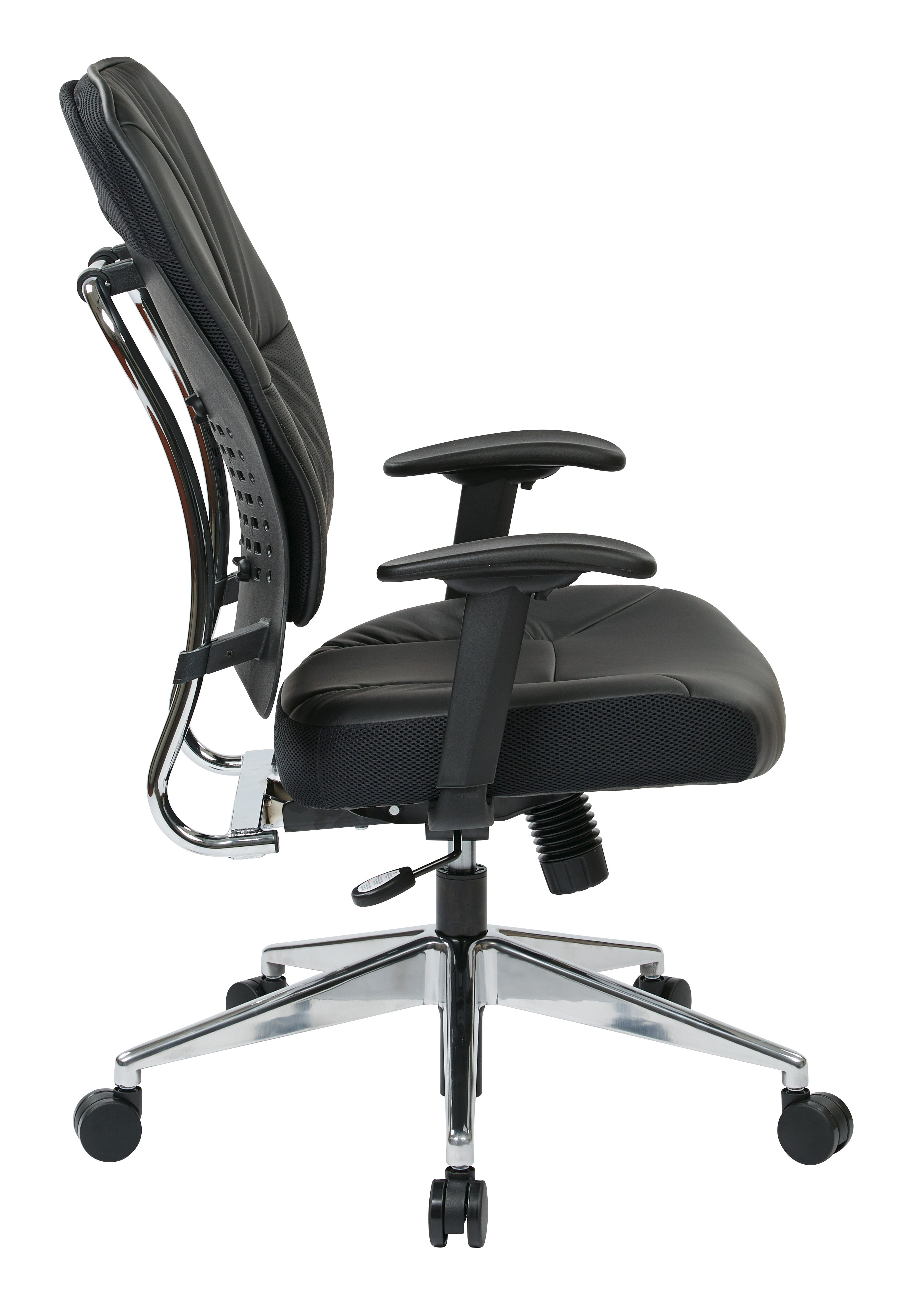 Black Bonded Leather Managers Chair
