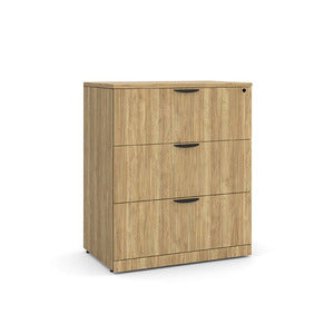 N9NE Classic Laminate 3-Drawer Lateral File 36"W (PL183) - Aspen