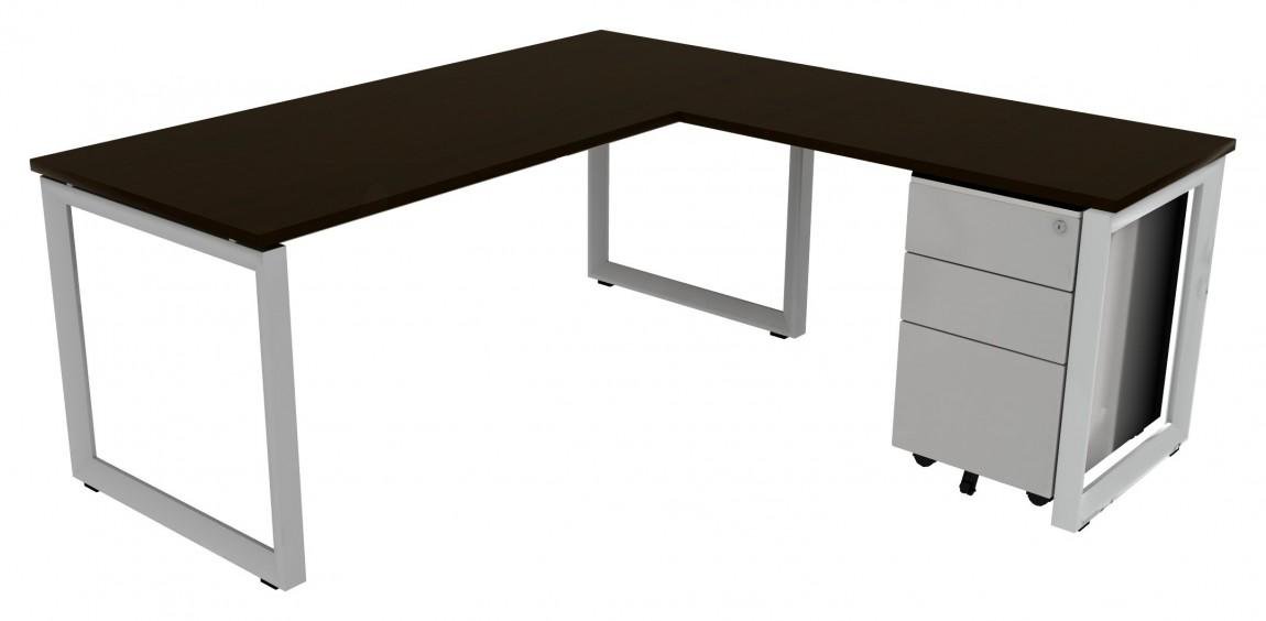 Corp Design Modern L Shaped Desks with Drawers – view 1
