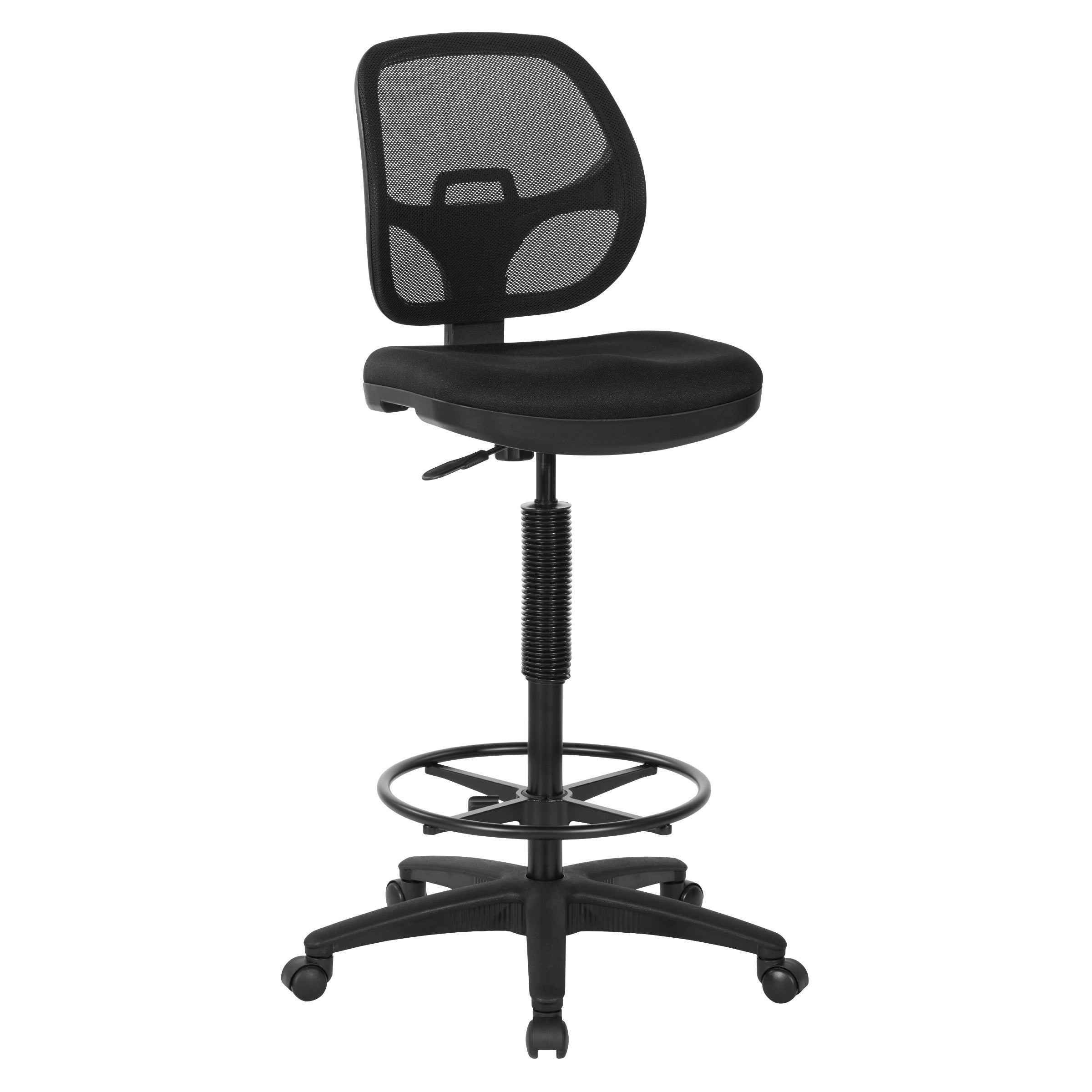 Deluxe Mesh Back Drafting Chair with 18" Diameter Foot ring