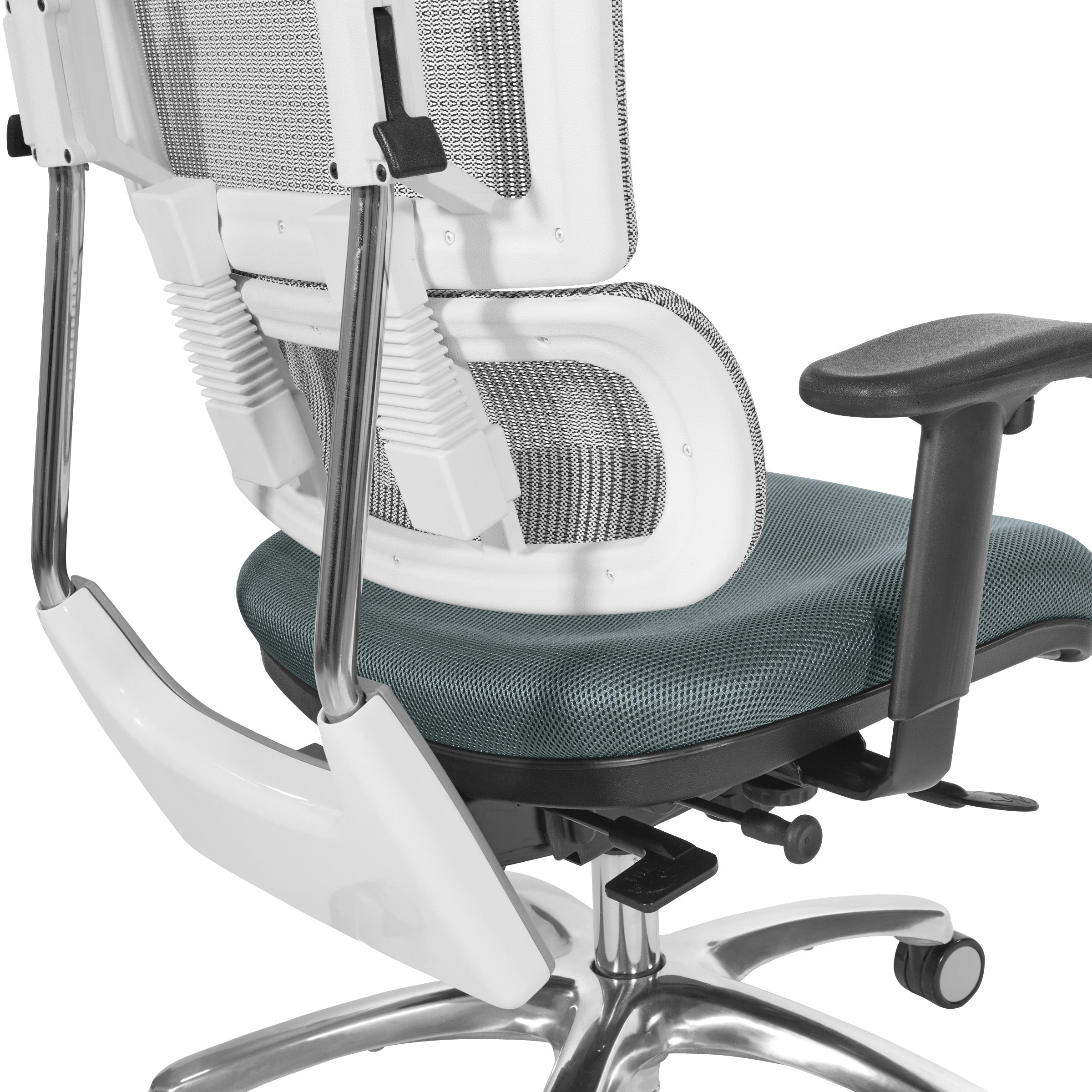 White Vertical Mesh Chair