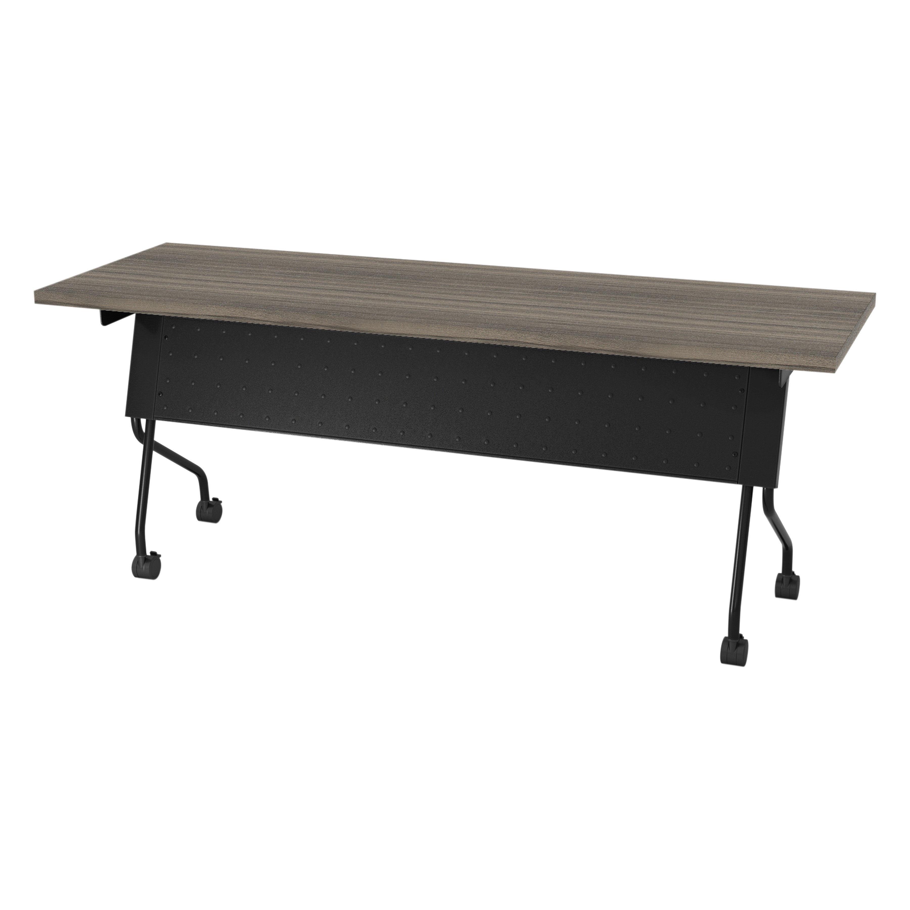 6' Black Frame With Urban Walnut Top