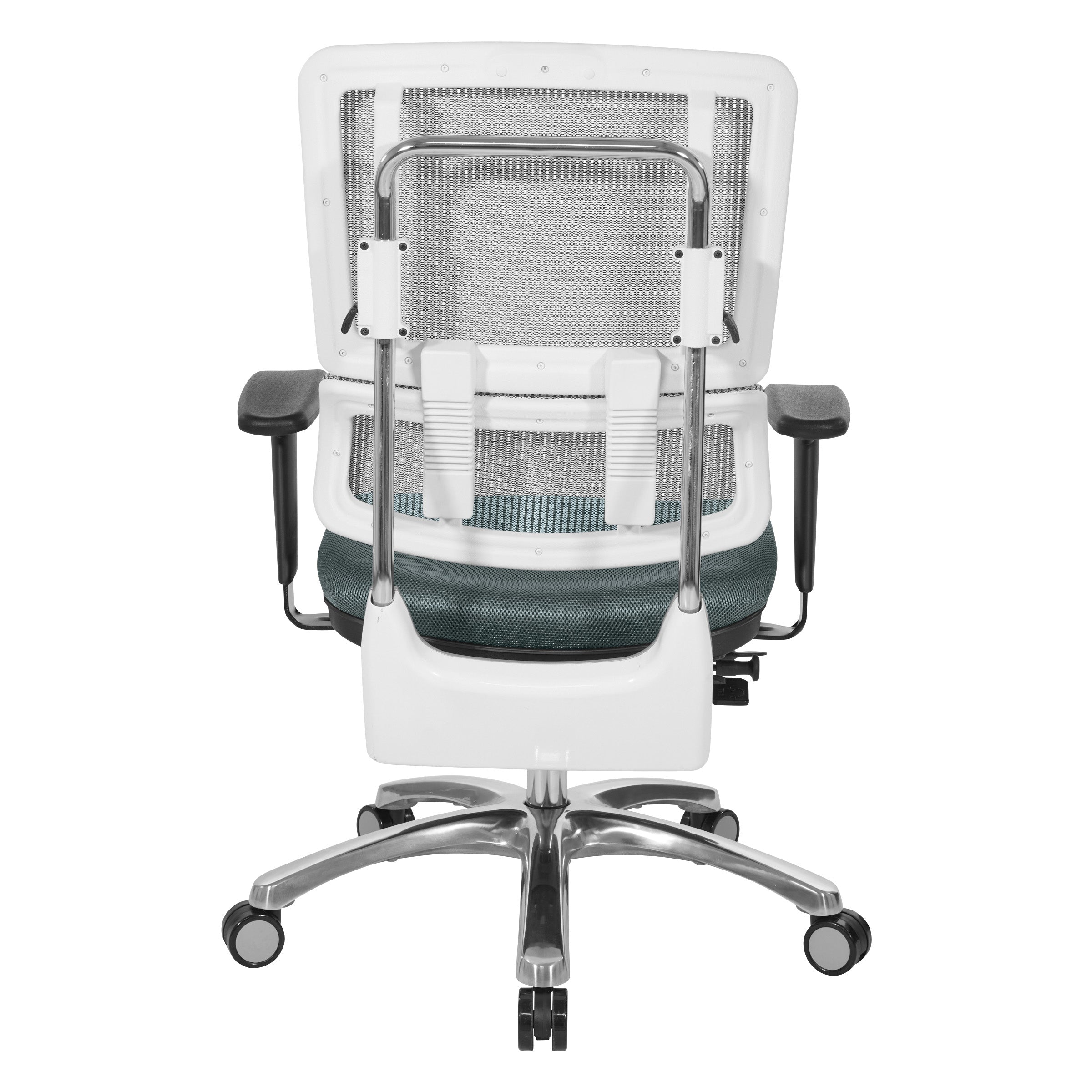 White Vertical Mesh Chair