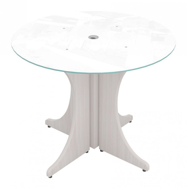 Corp Design Small Round Tables with Glass Top – view 1