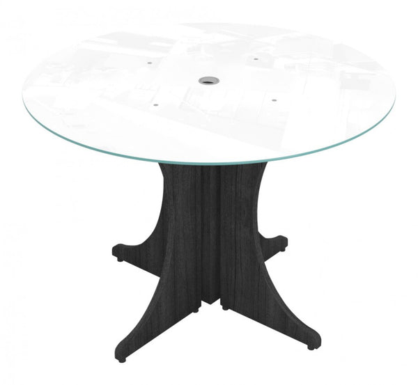 Corp Design Round Conference Tables with Glass Top – view 1