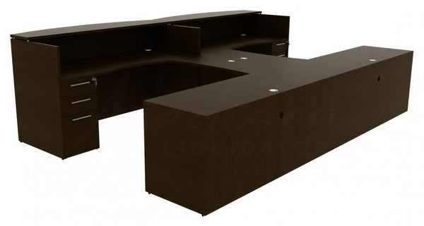 Corp Design 2 Person Reception Desks – view 1