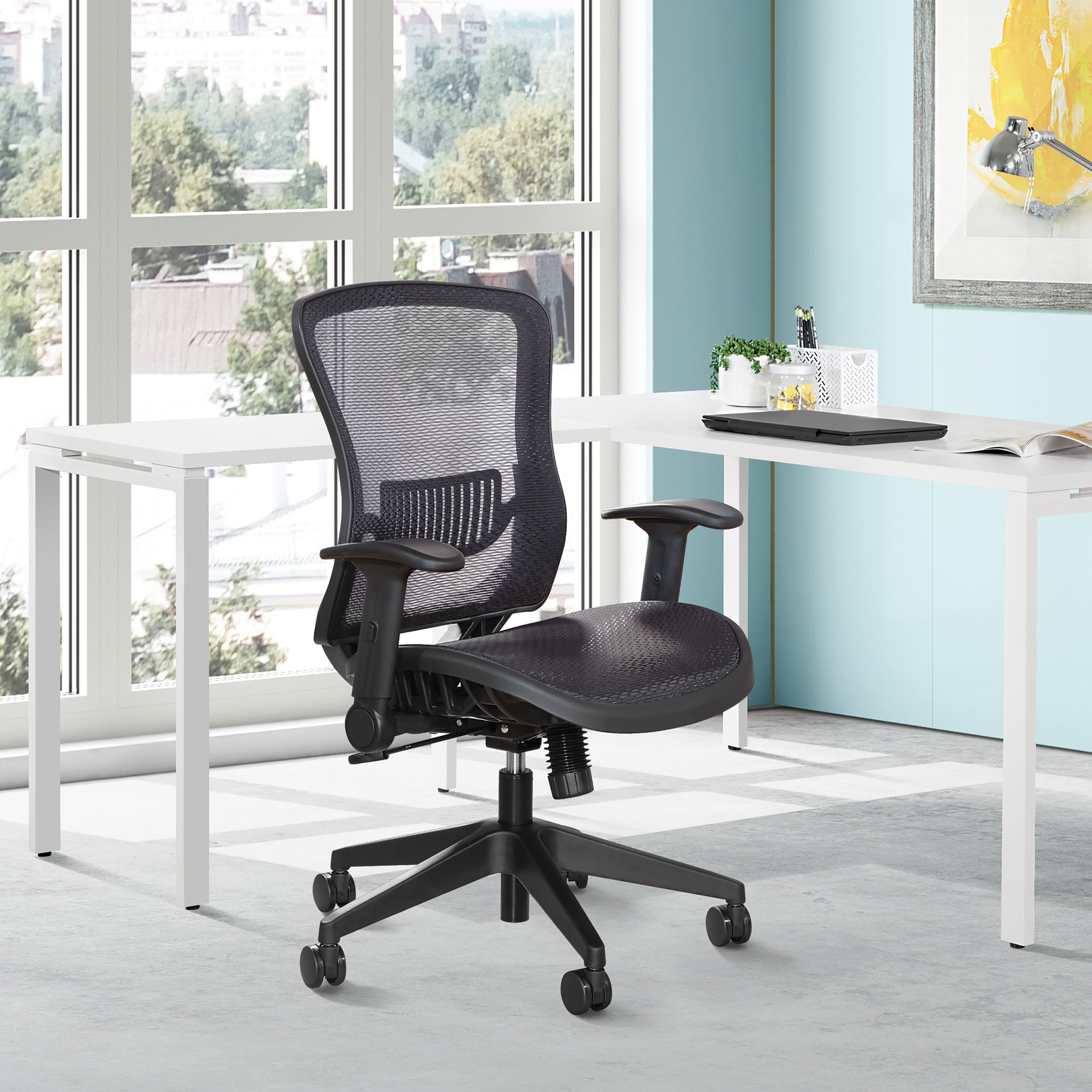 Dark Air Grid Seat/Back Mgr Chair