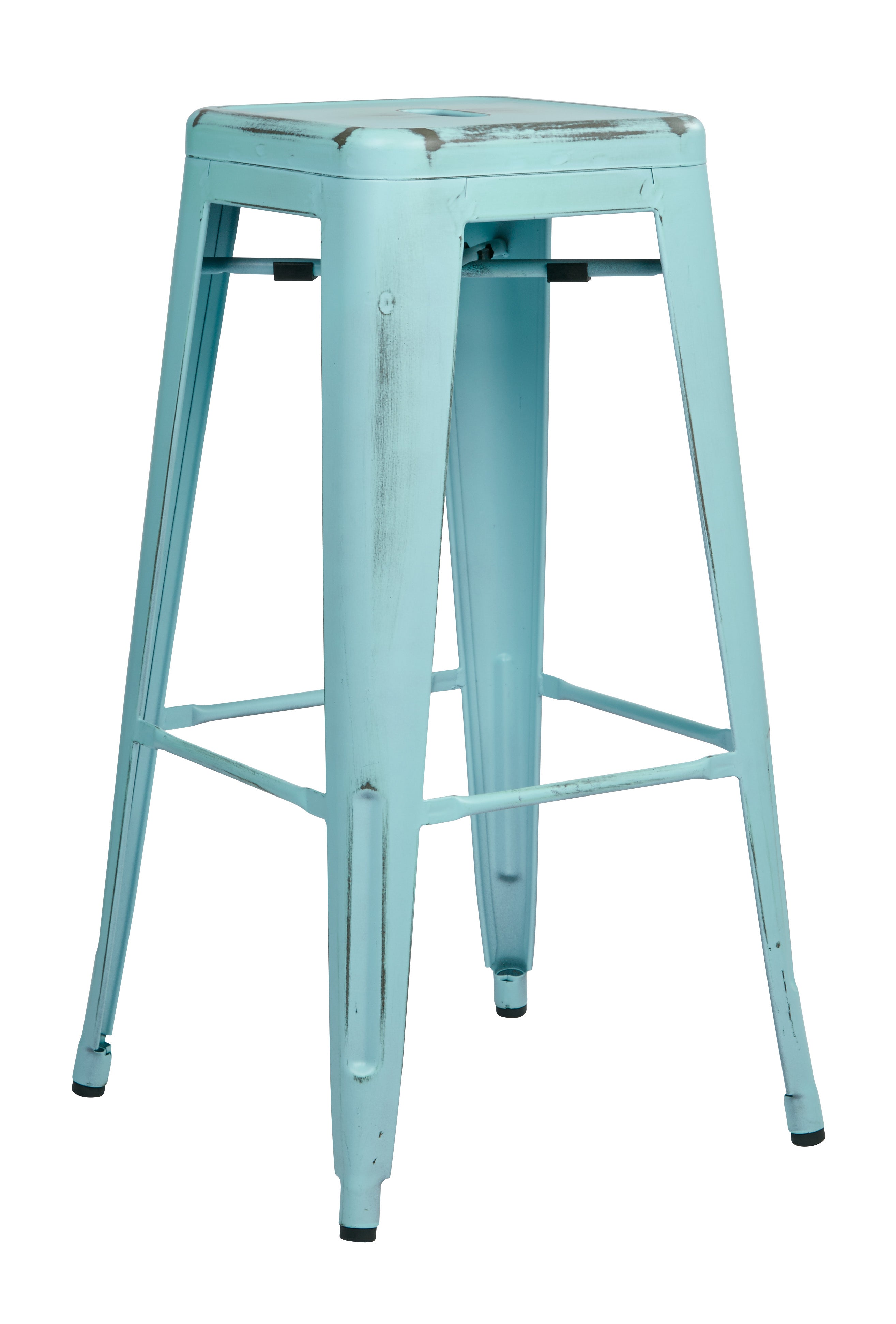 Bristow 30" Antique Metal Barstool