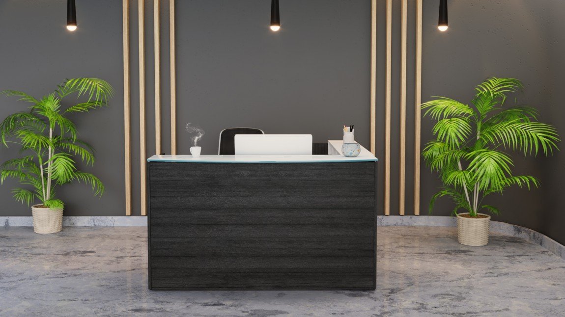 Modern L Shaped Reception Desks – view 1