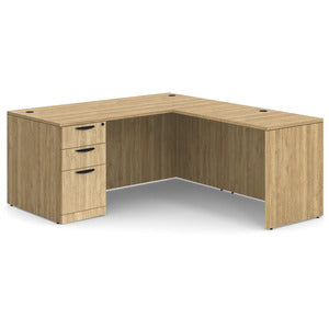 N9NE Classic Laminate Rectangular L-Shape Desk 71" x 83" (CLALD1046) - Aspen