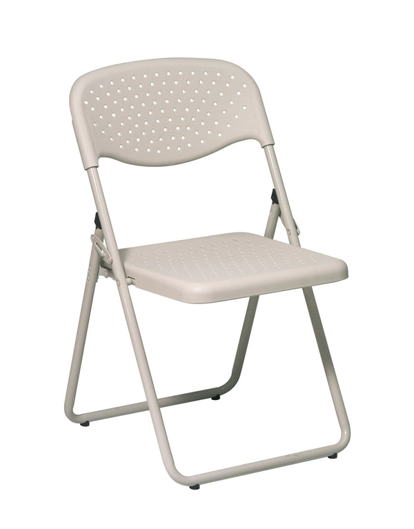 Folding Chair with Plastic Seat and Back