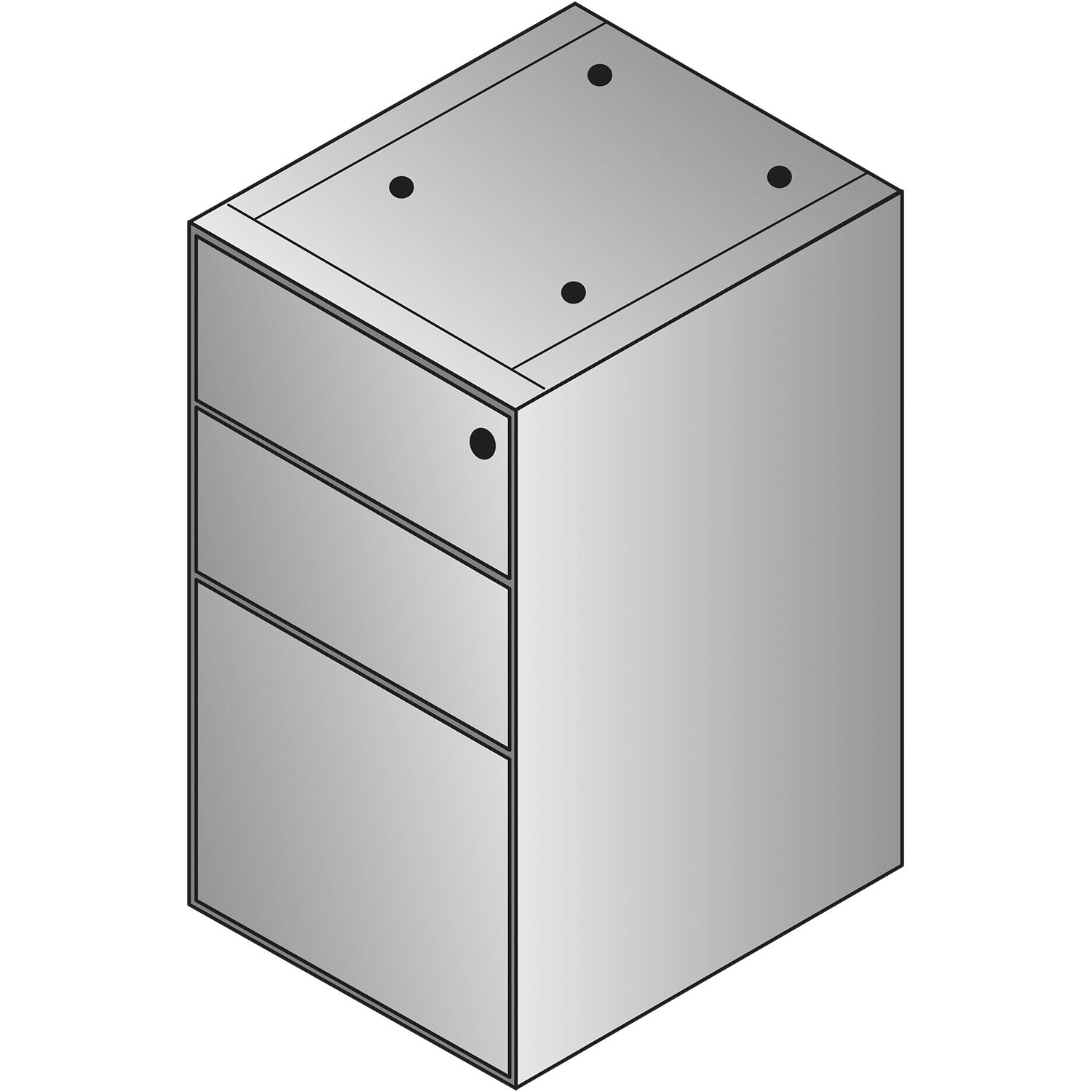 Sonoma Box/Box/File Credenza Pedestal