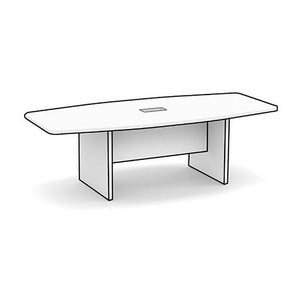 N9NE Boat-Shape Conference Table with Panel Base, 6-20 ft