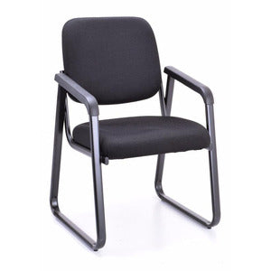 N9NE Ashton Guest Chair with Sled Base, Fabric or Vinyl