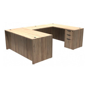 N9NE Classic Laminate U-Shape Desk 66" x 96" (CLAUD2001N) - Aspen