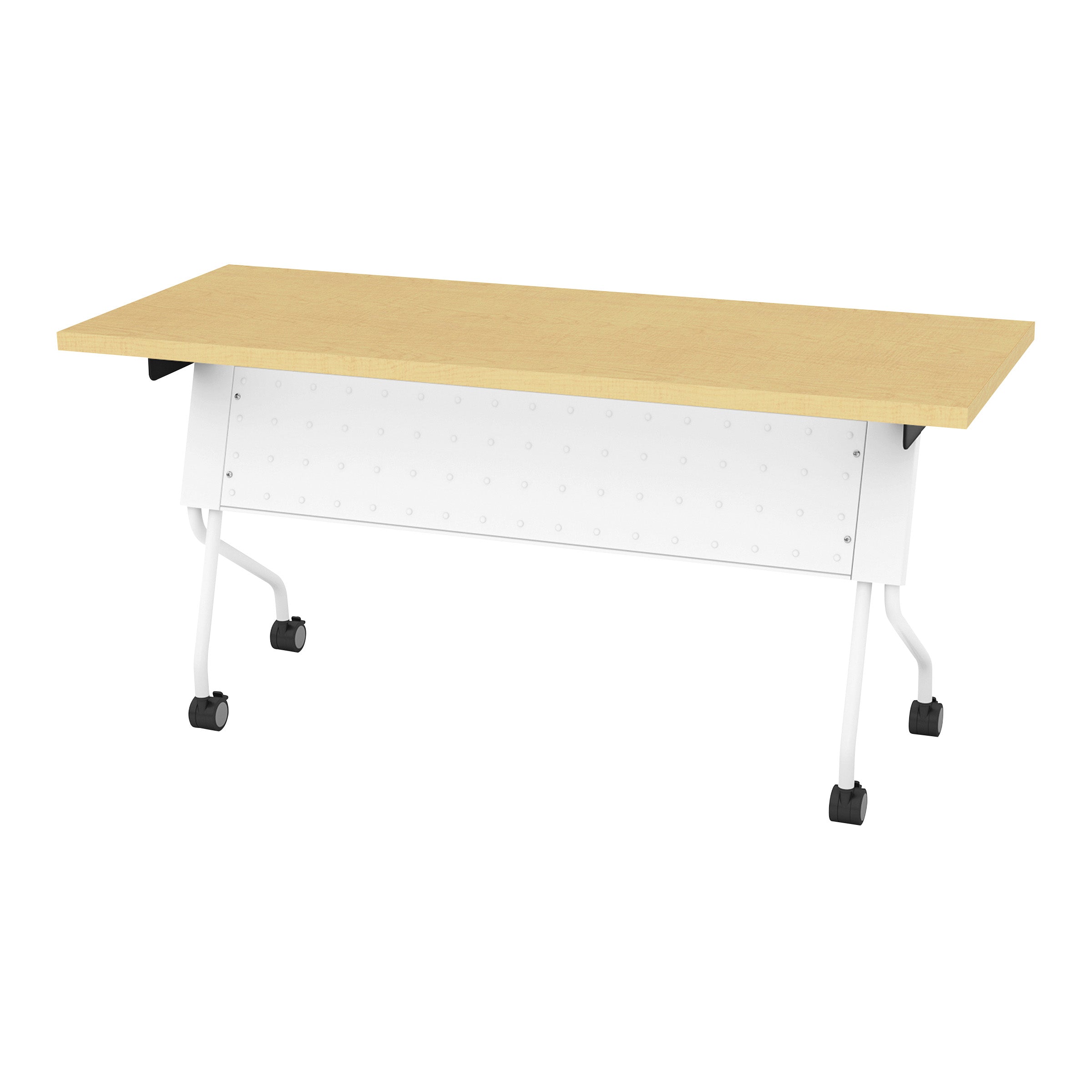 5' White Frame With Maple Top