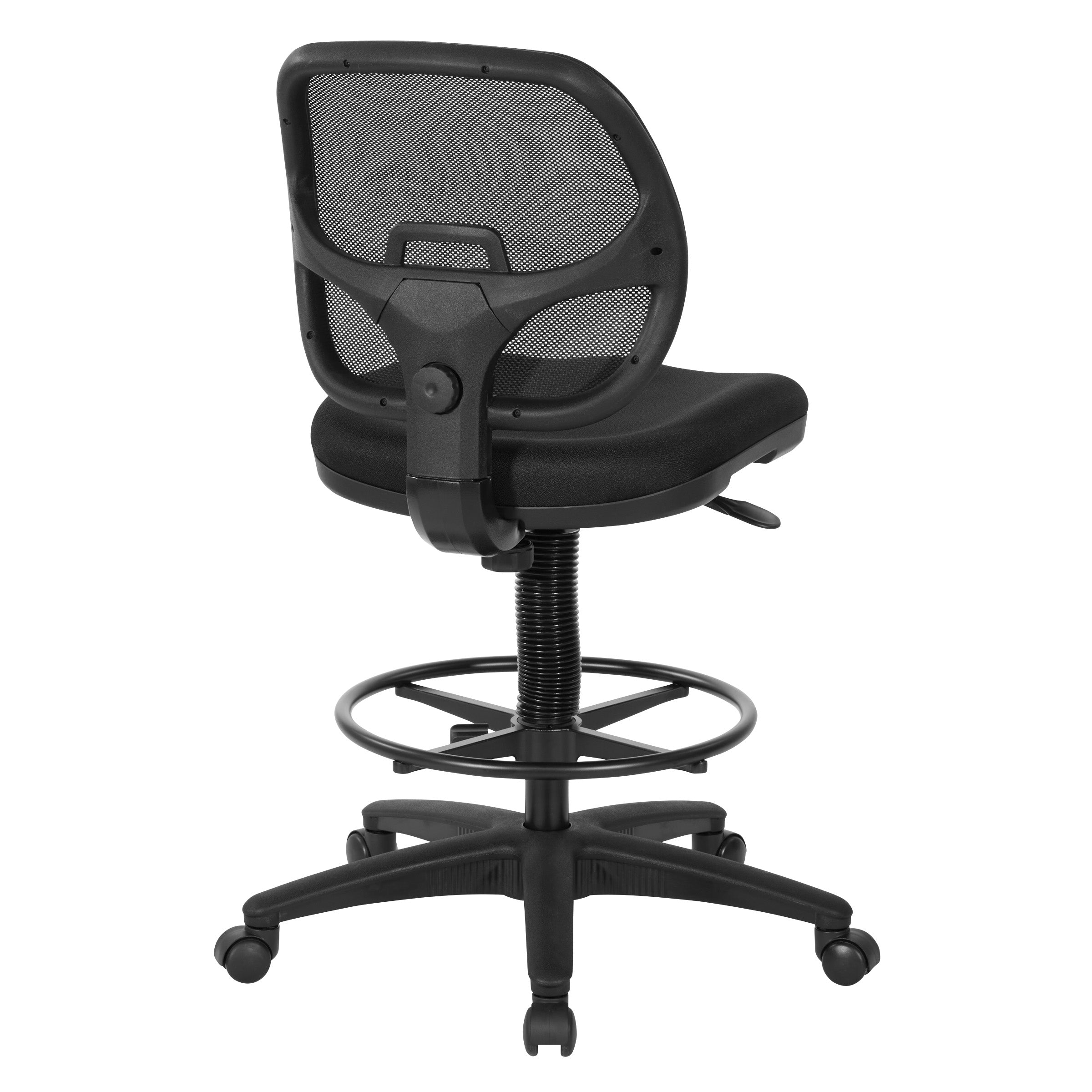 Deluxe Mesh Back Drafting Chair with 18" Diameter Foot ring