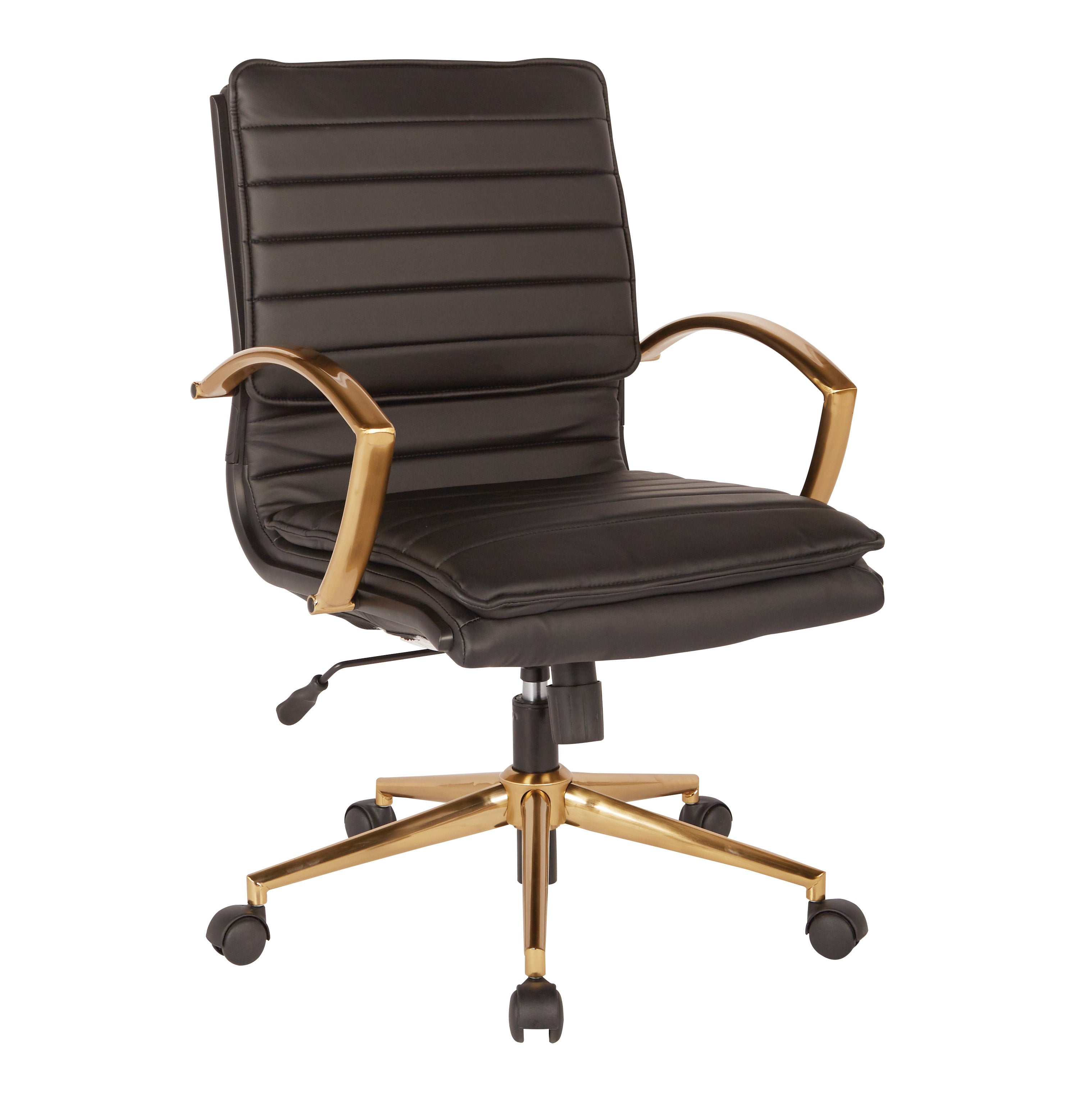 Mid-Back Faux Leather Chair