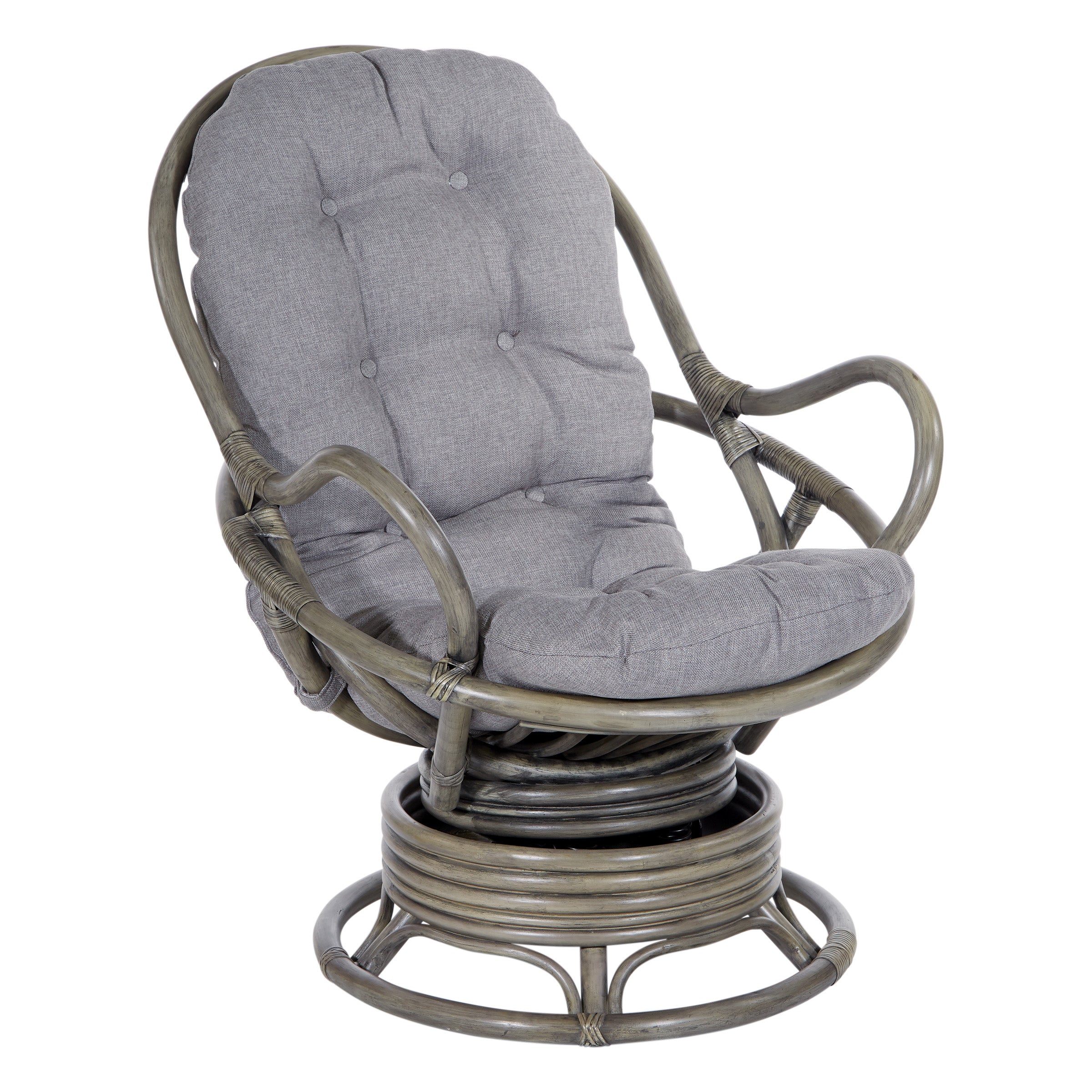 Tahiti Rattan Swivel Rocker