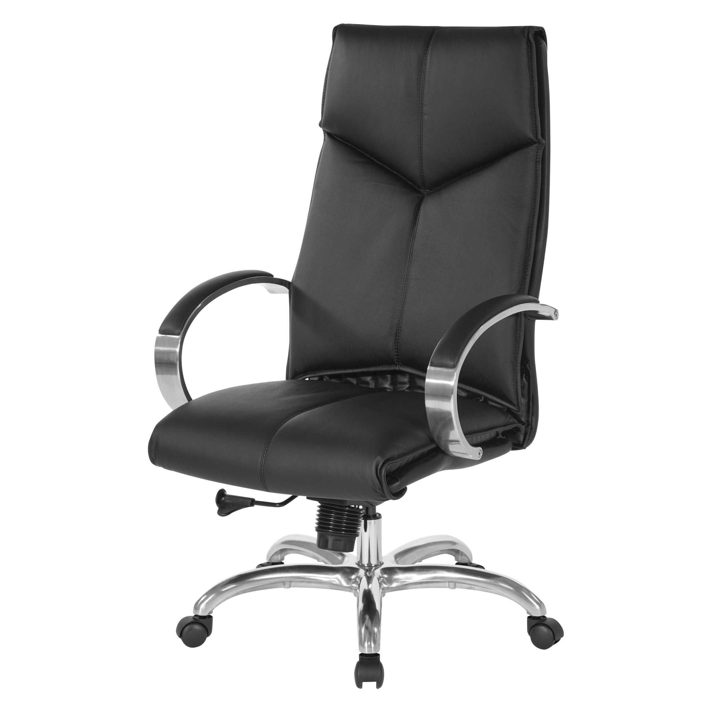 Deluxe High Back Black Lthr Chair