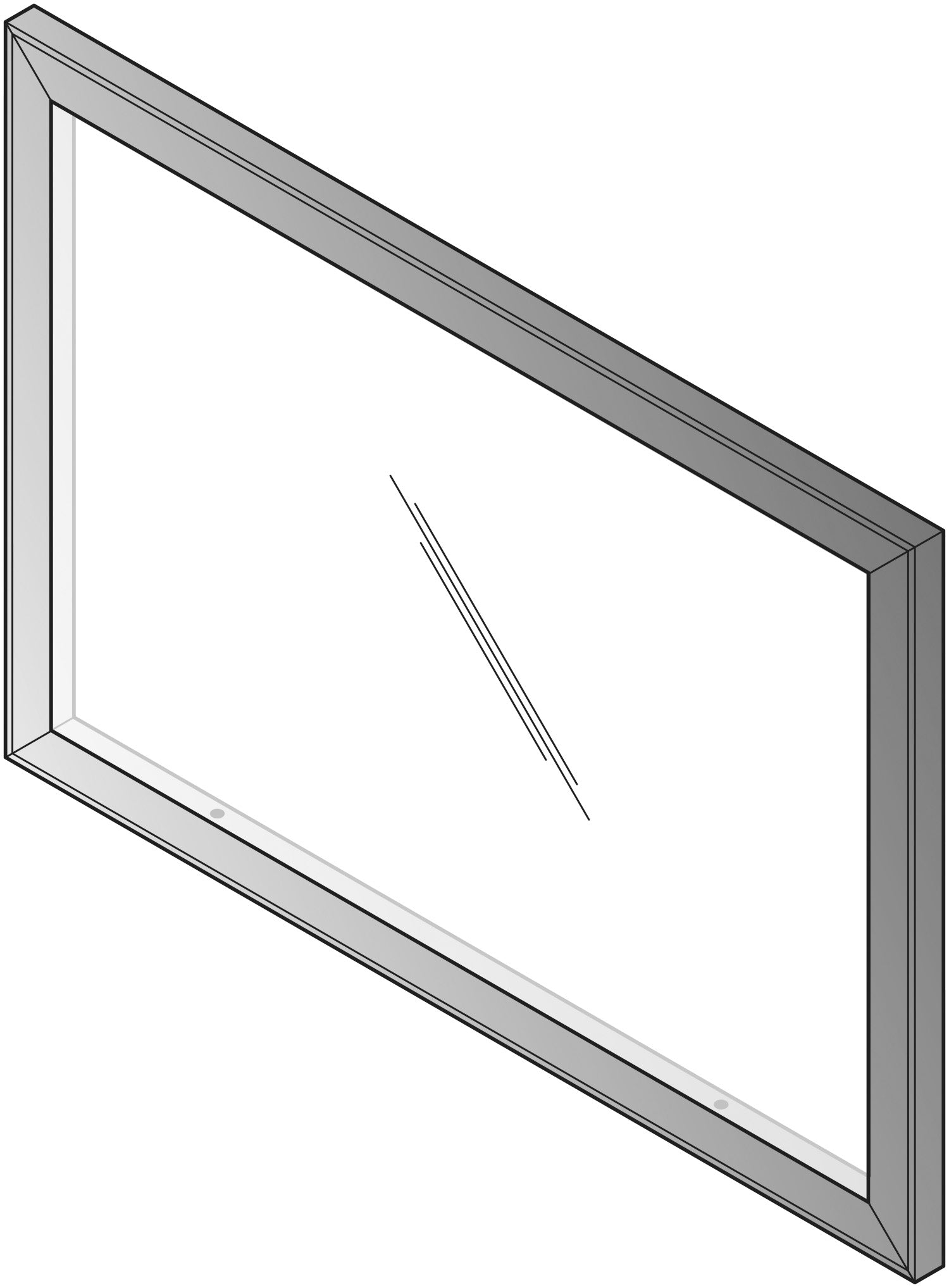 Napa Glass Modesty Panel, Fits Nap201 & Nap289