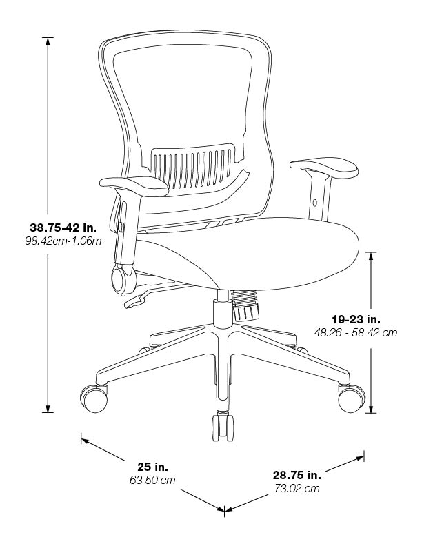 Dark Air Grid Back Managers Chair