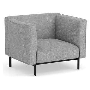 N9NE Arlo Light Gray Boucle Club Chair 37" x 32.5" (67311)