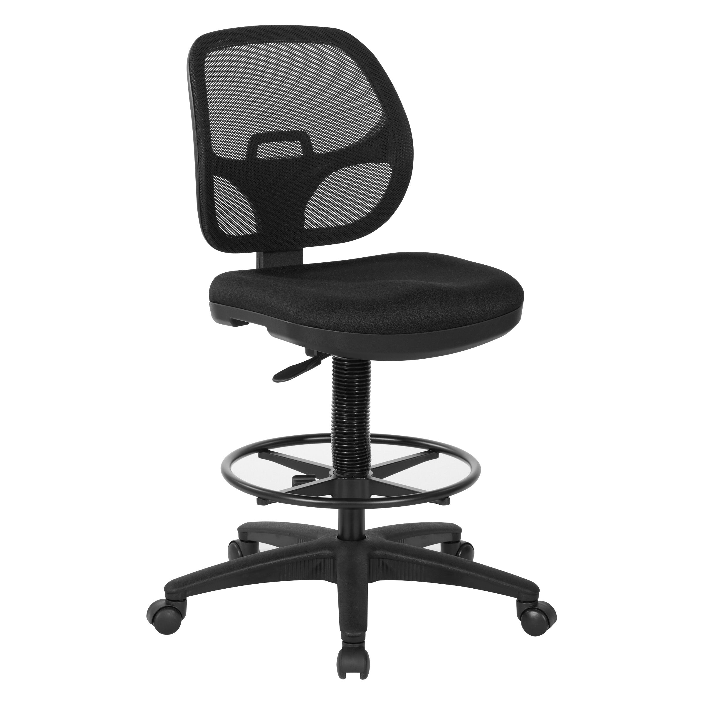Deluxe Mesh Back Drafting Chair with 18" Diameter Foot ring