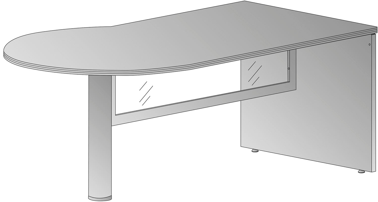 Kenwood P-Top Left Glass Modesty