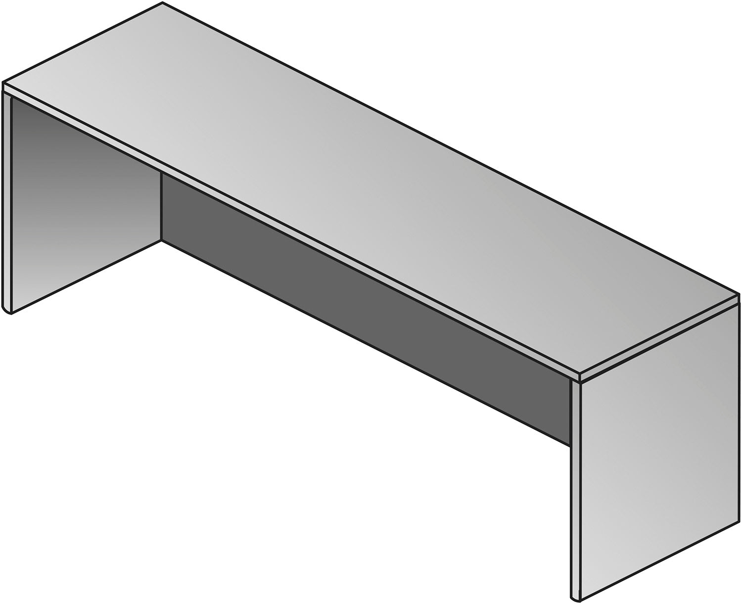 Kenwood Credenza Shell, 72X20