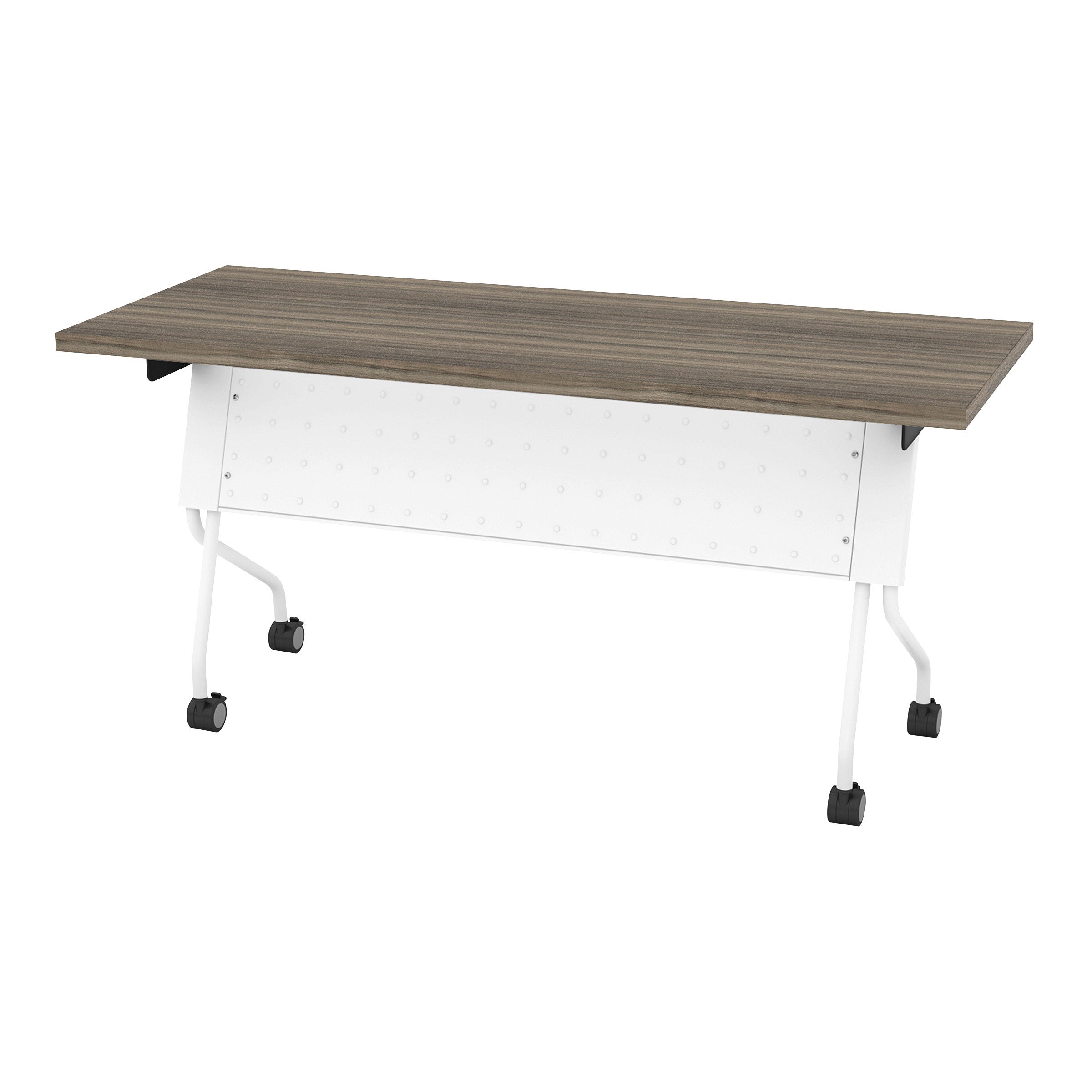 5' White Frame With Urban Walnut Top